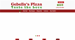Desktop Screenshot of cebellaspizza.com